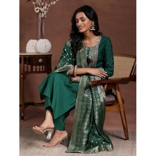Libas Women's Silk Blend Kurta Set (274150R