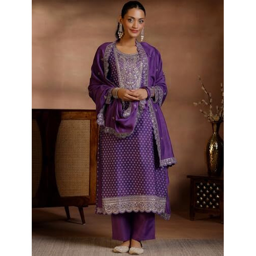 Libas Women's Silk Blend Kurta Set (276870R