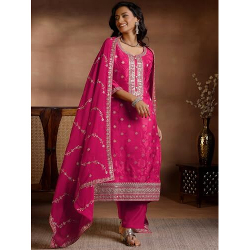 Libas Women's Silk Blend Kurta Set (277070R