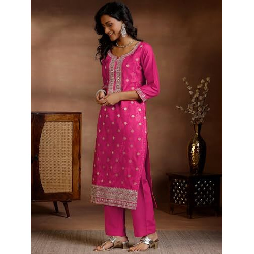 Libas Women's Silk Blend Kurta Set (277070R