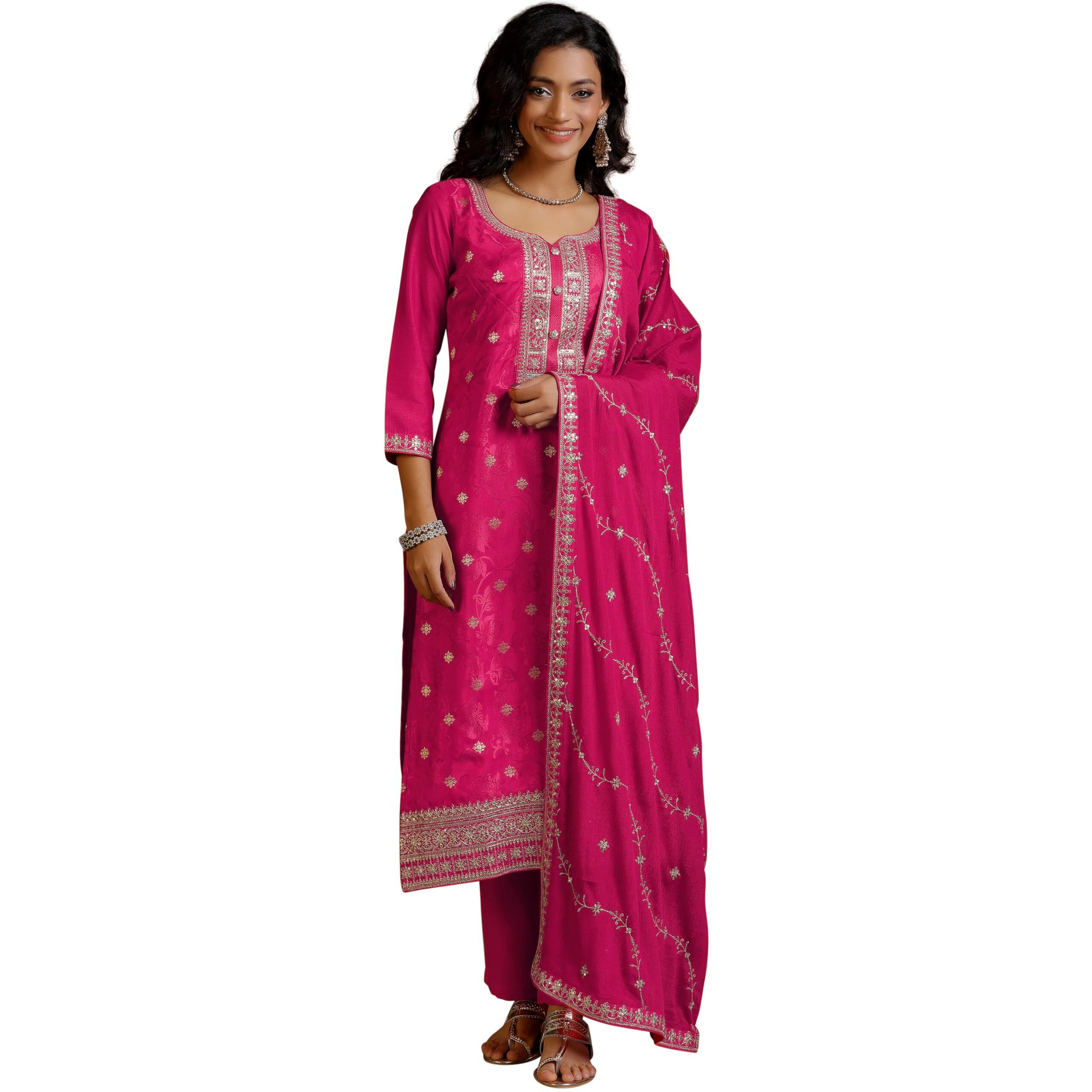 Libas Women's Silk Blend Kurta Set (277070R