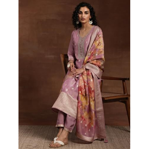 Libas Women's Silk Blend Kurta Set (277160R