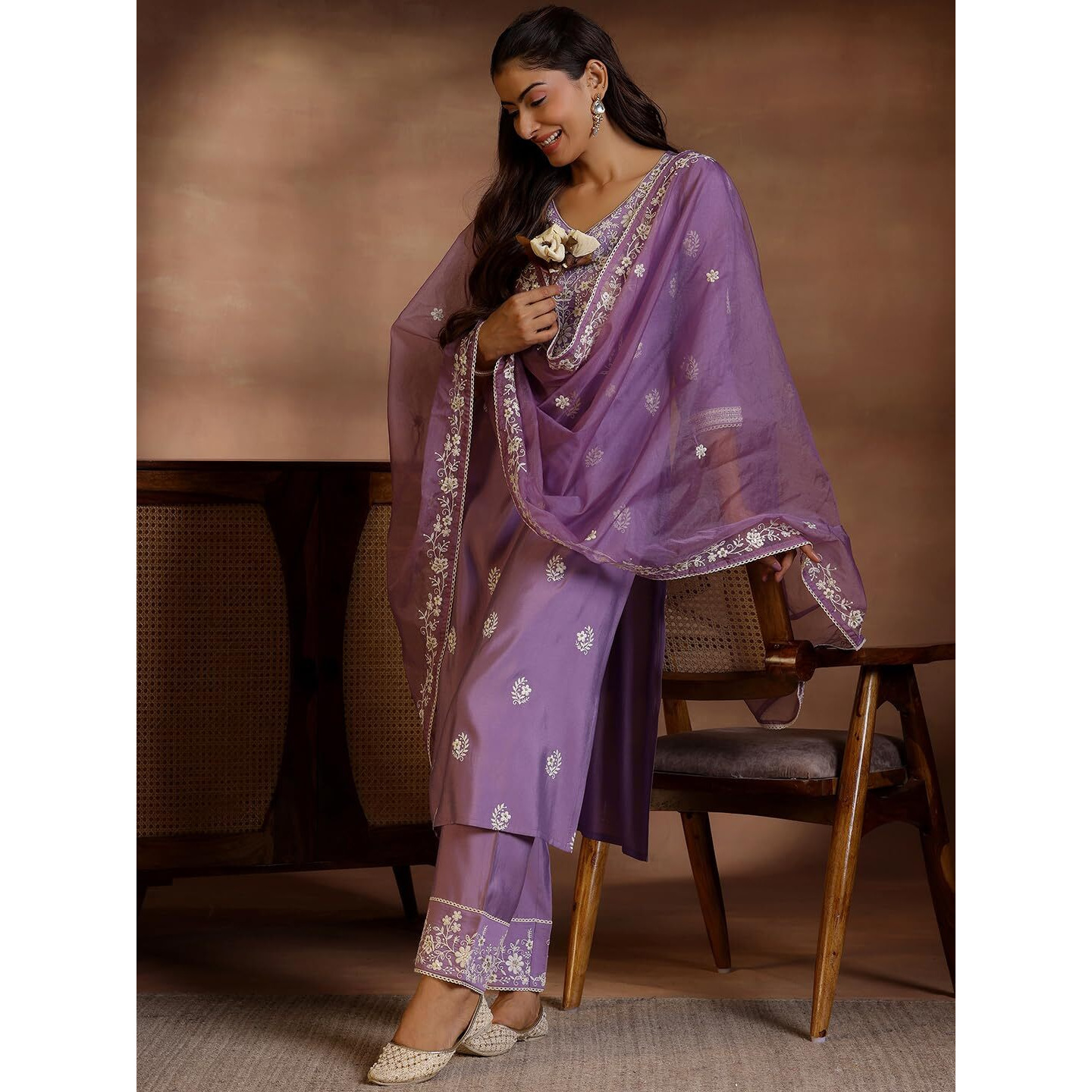 Libas Women's Silk Blend Kurta Set (278270R
