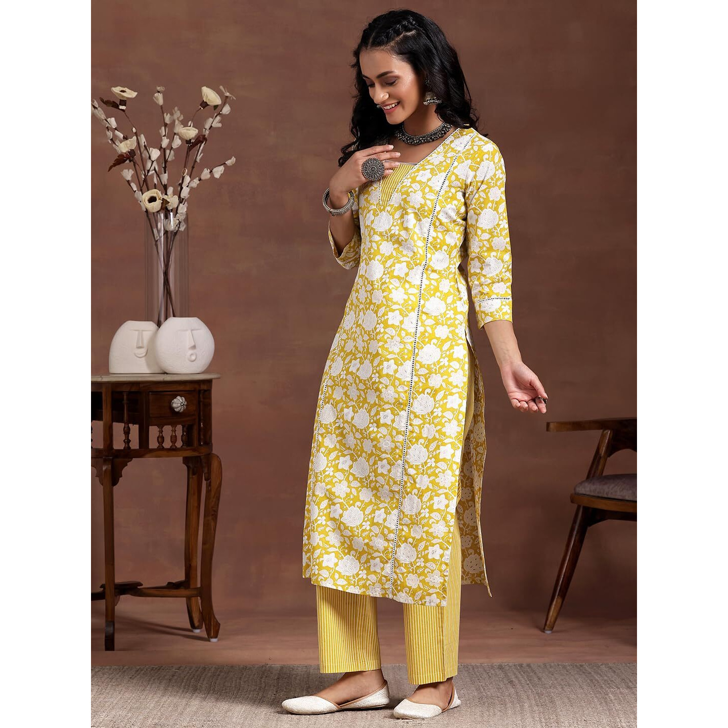 Libas Women's Pure Cotton Kurta Set (278960R