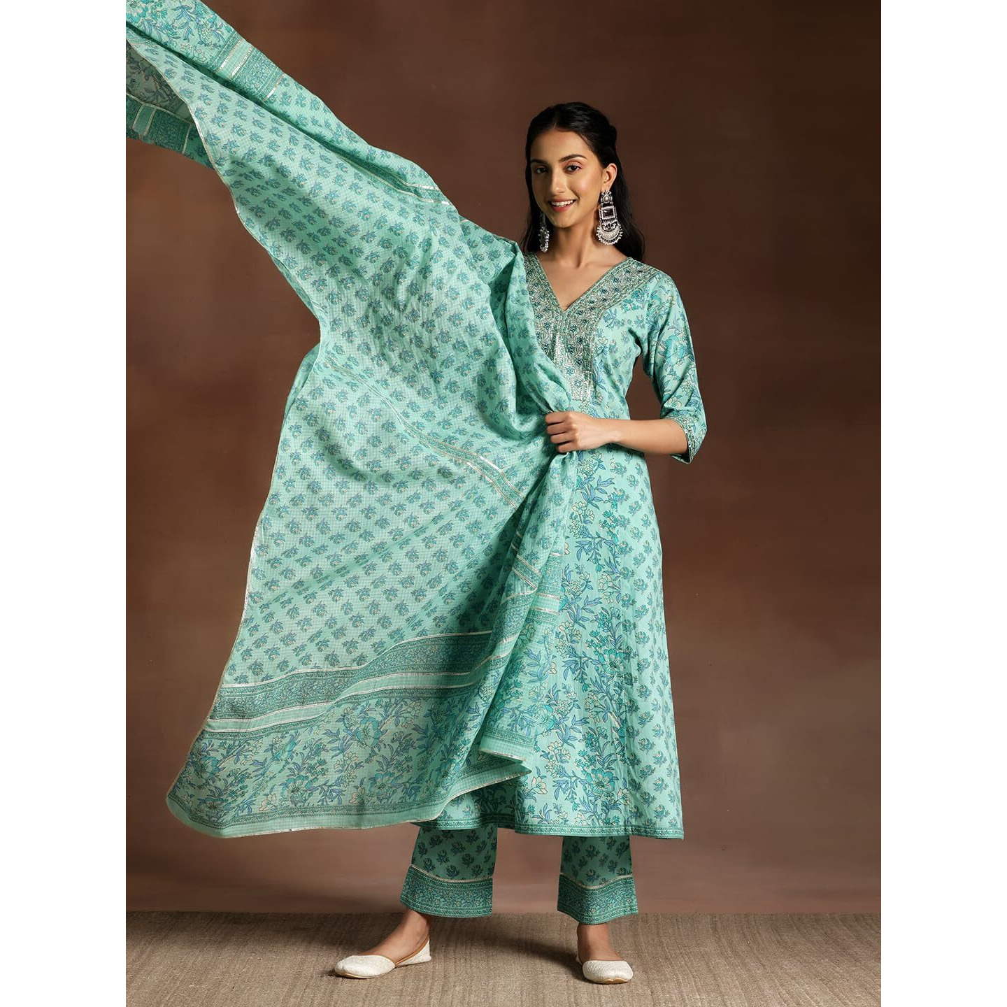 Libas Women's Pure Cotton Kurta Set (358120R