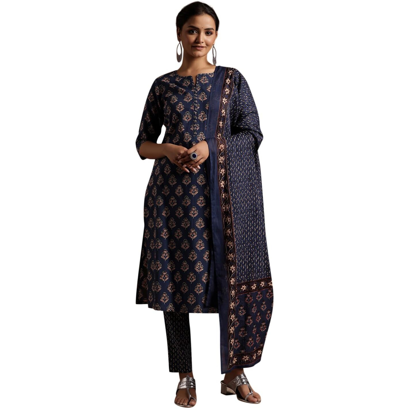 Libas Women's Pure Cotton Kurta Set (366100R