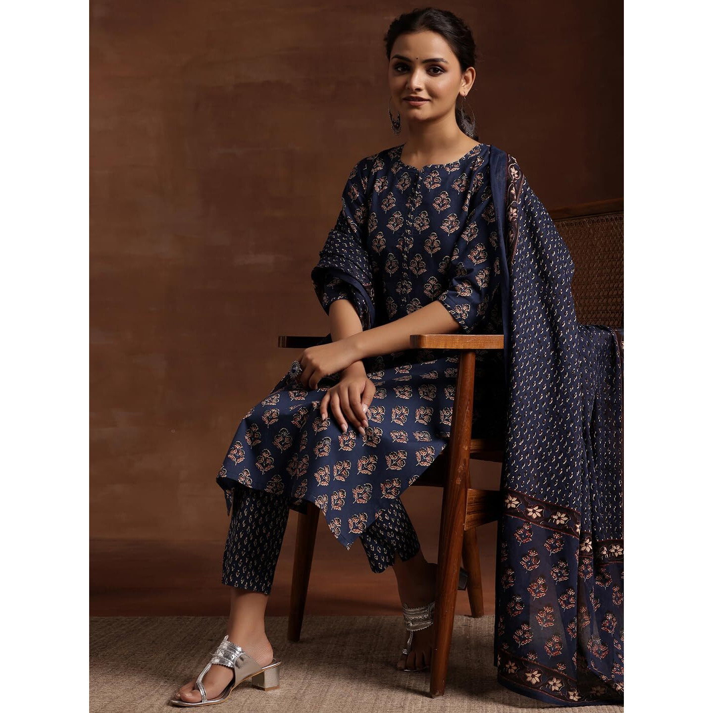 Libas Women's Pure Cotton Kurta Set (366100R