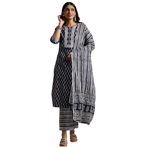 Libas Women's Pure Cotton Kurta Set (366320R