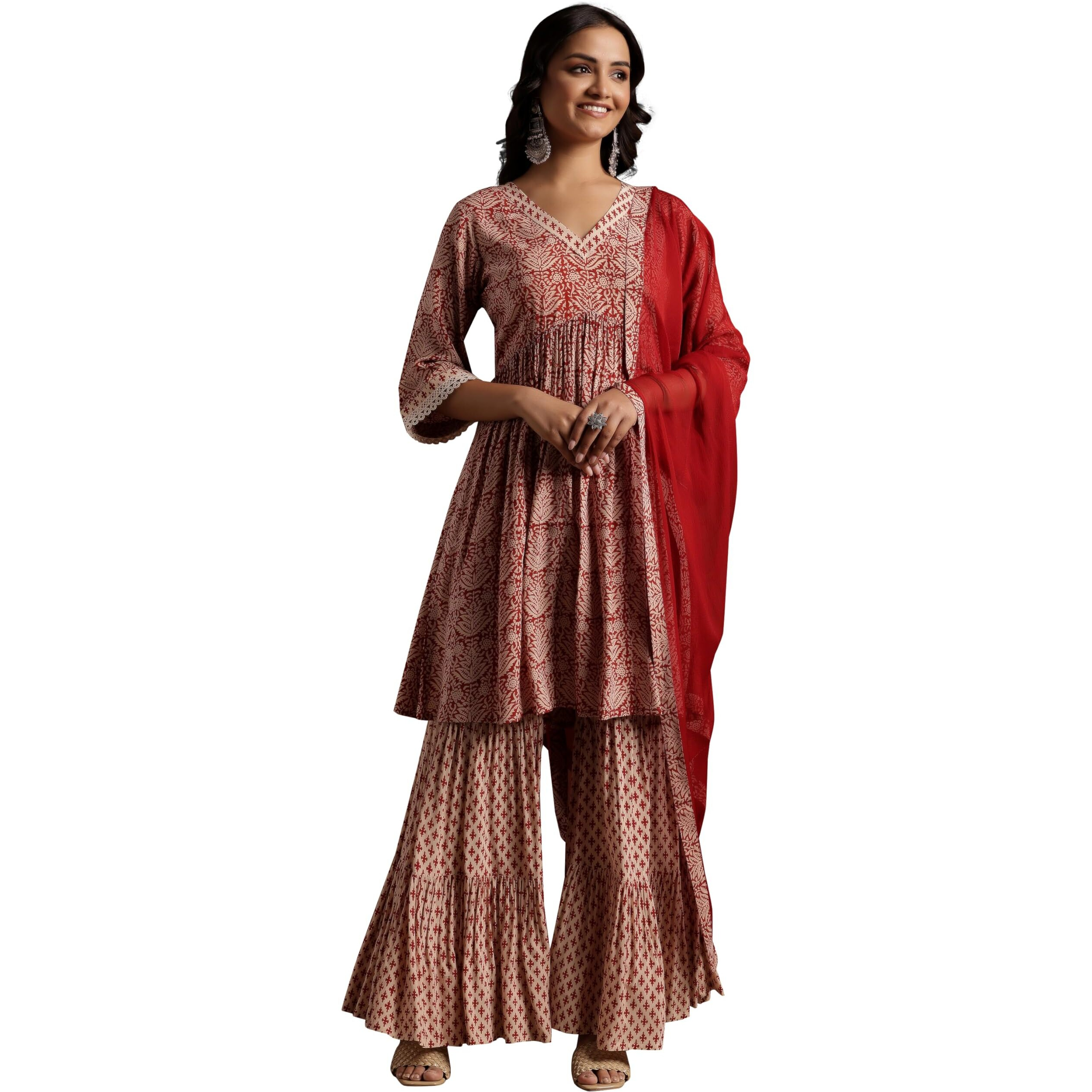 Libas Women's Pure Cotton Kurta Set (366390R