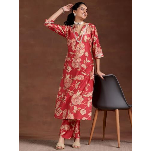 Libas Women's Silk Blend Kurta Set (36760O0R