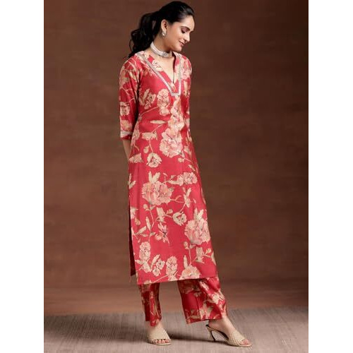 Libas Women's Silk Blend Kurta Set (36760O0R