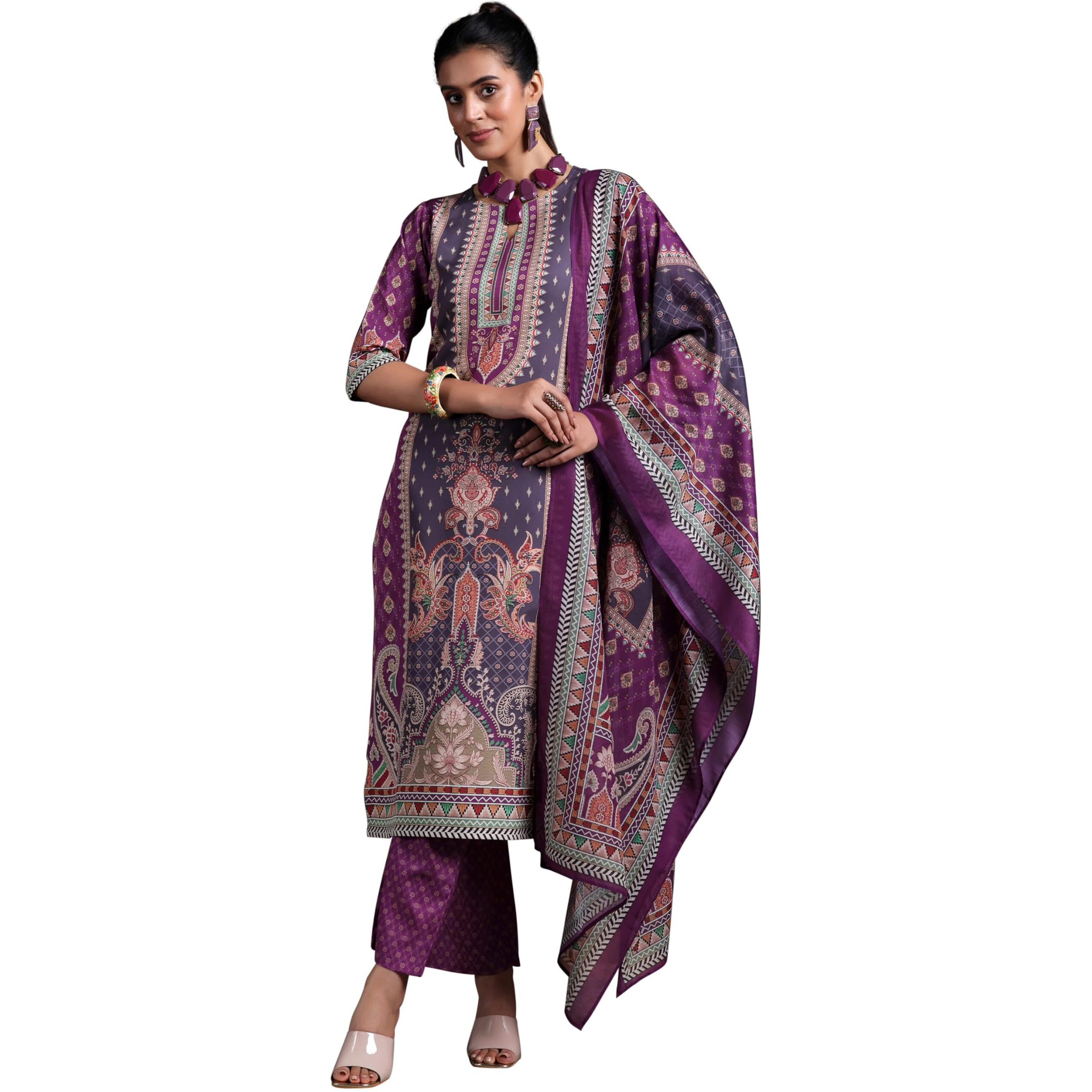 Libas Women's Poly Crepe Kurta Set (369500R