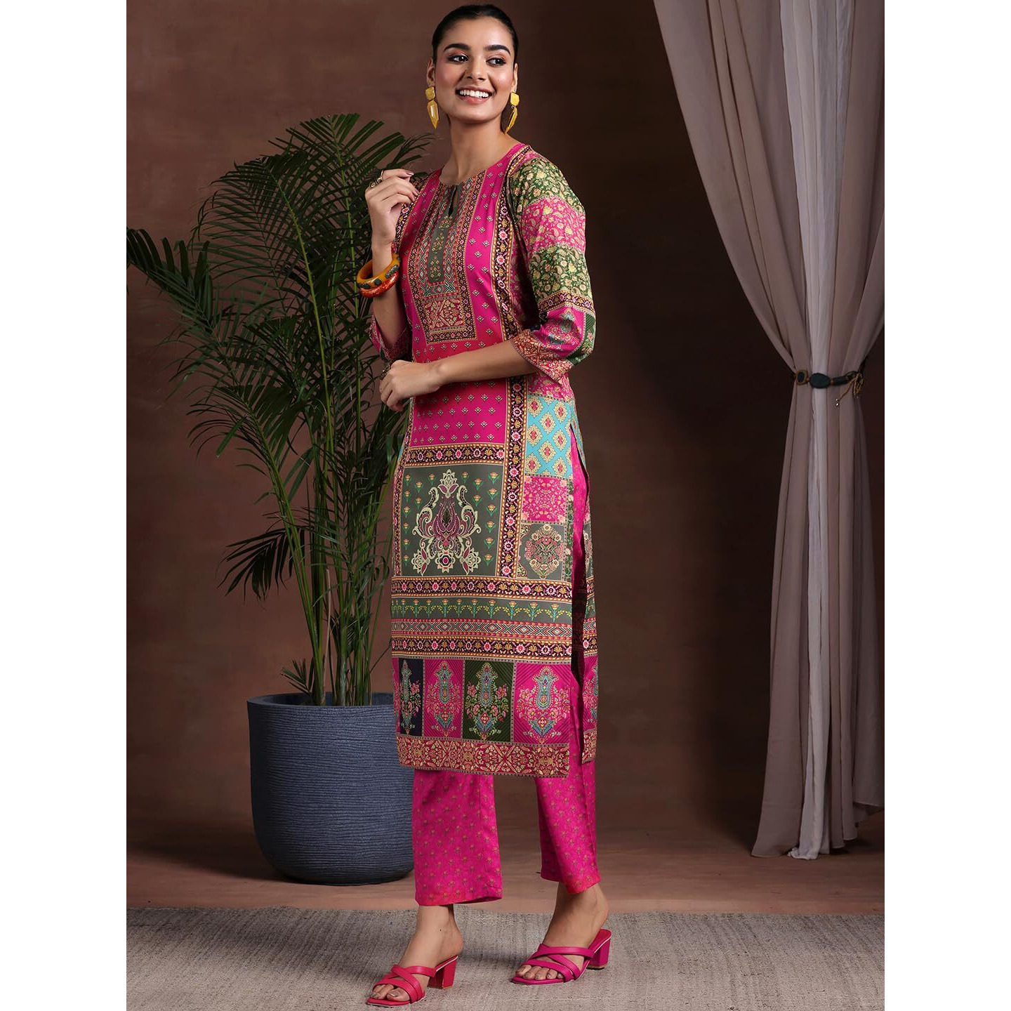 Libas Women's Poly Crepe Kurta Set (369550R
