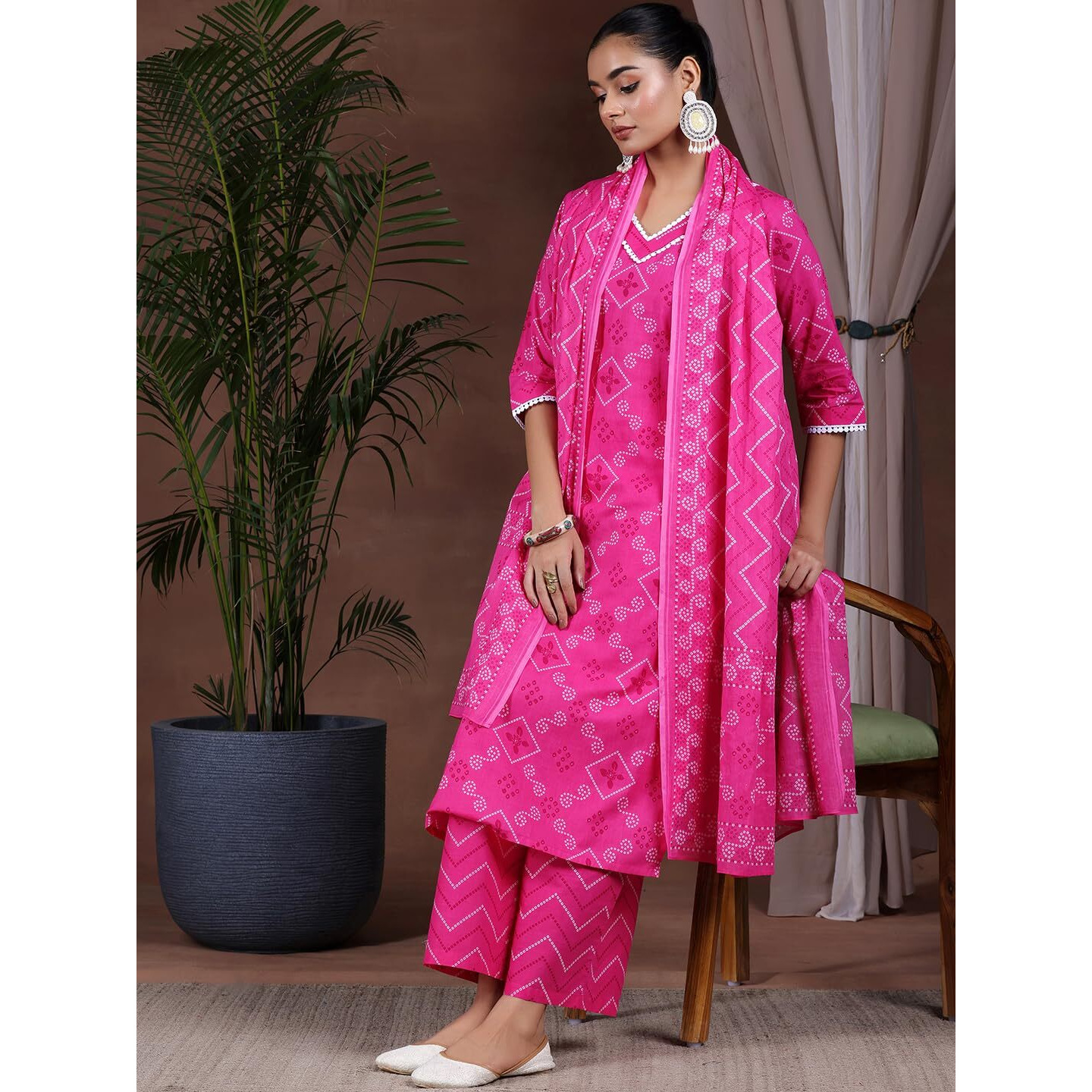 Libas Women's Pure Cotton Kurta Set (390840R