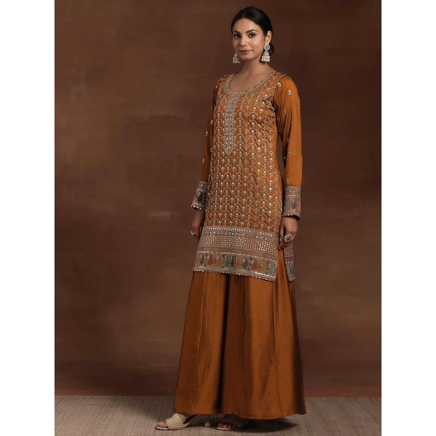 Libas Women's Silk Blend Kurta Set (486060R