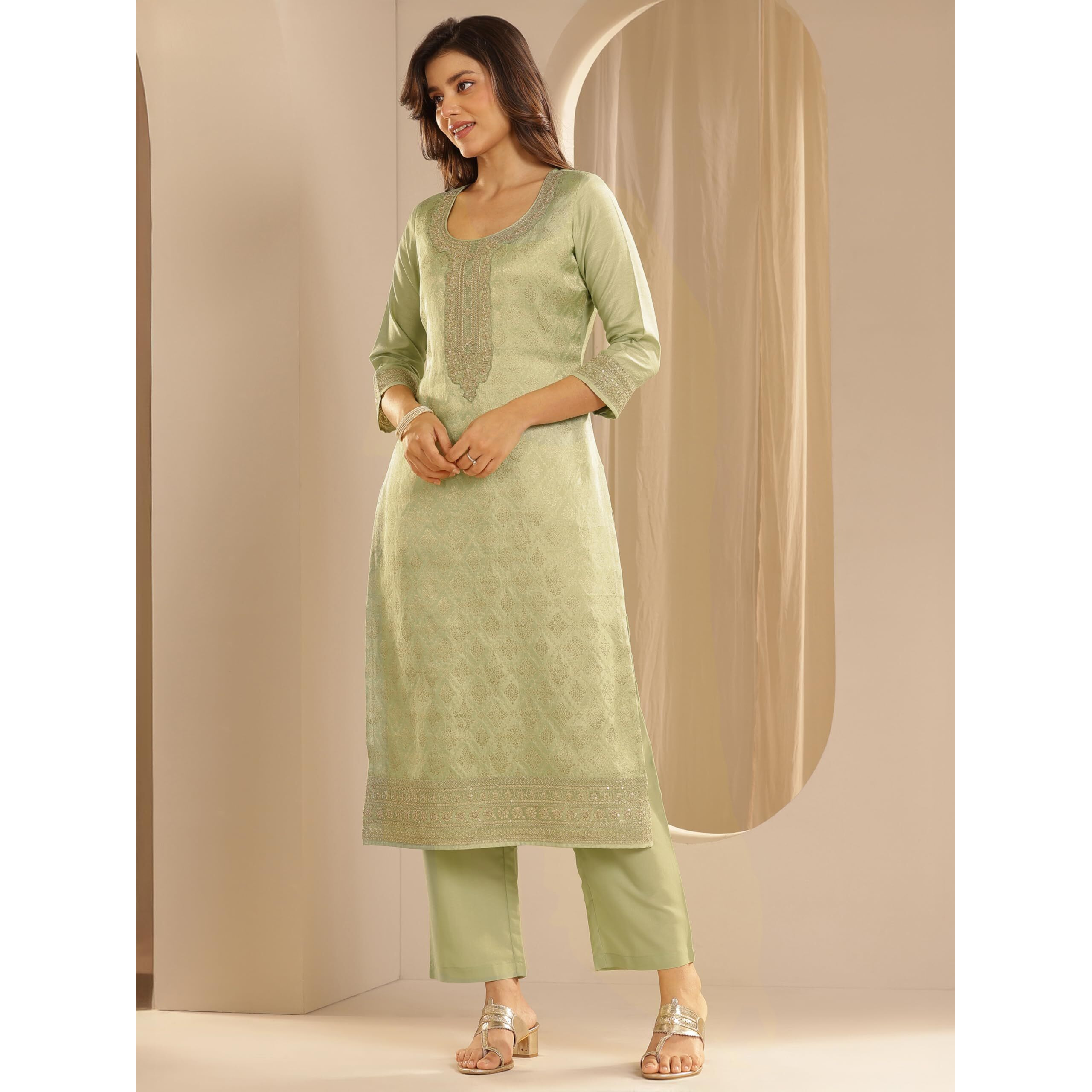 Libas Women's Silk Blend Kurta Sets (99477