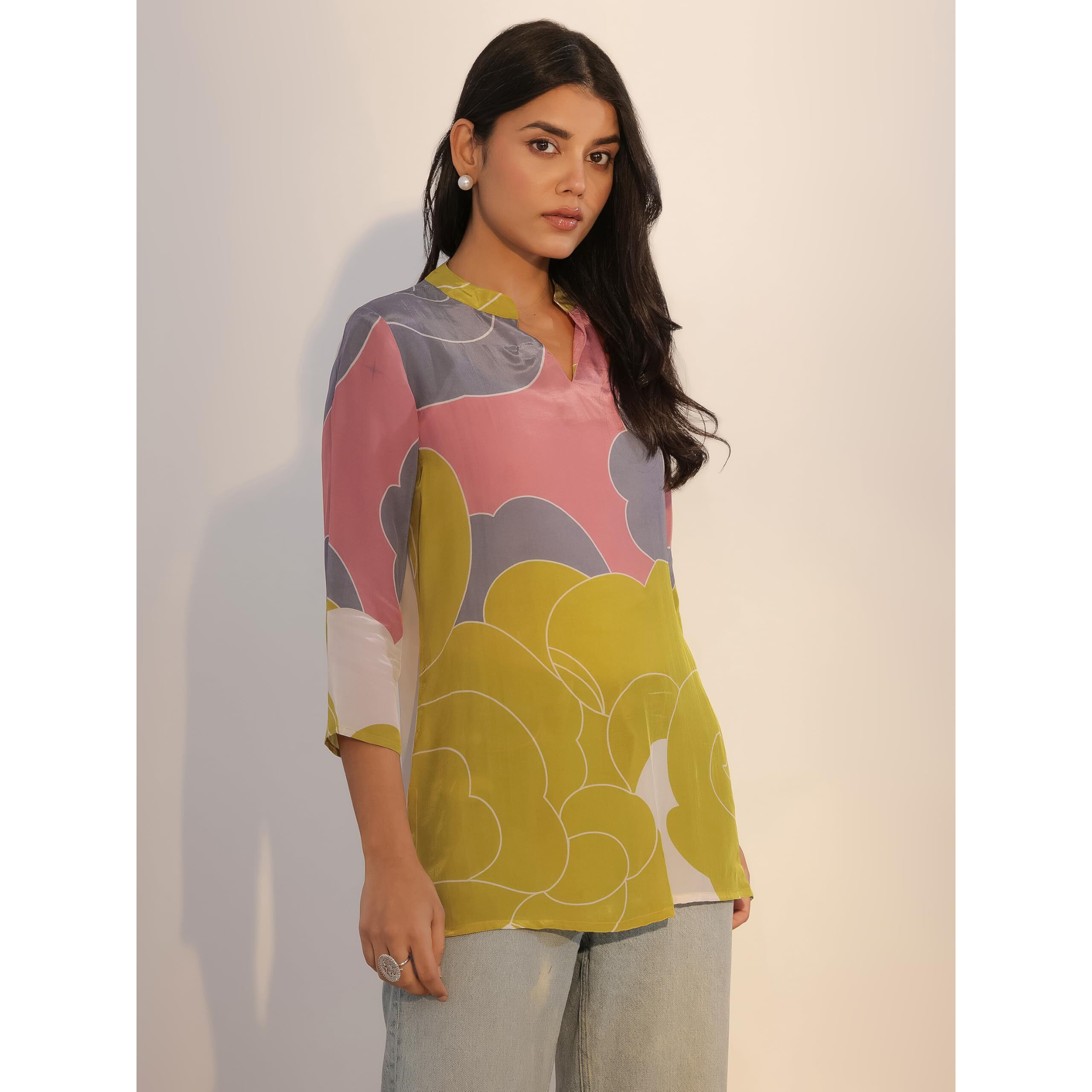 Libas Women's Silk Blend Regular Tunic Shirt (98207
