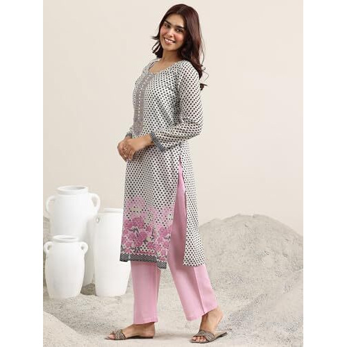 Libas Women's Linen Kurta Set (99502