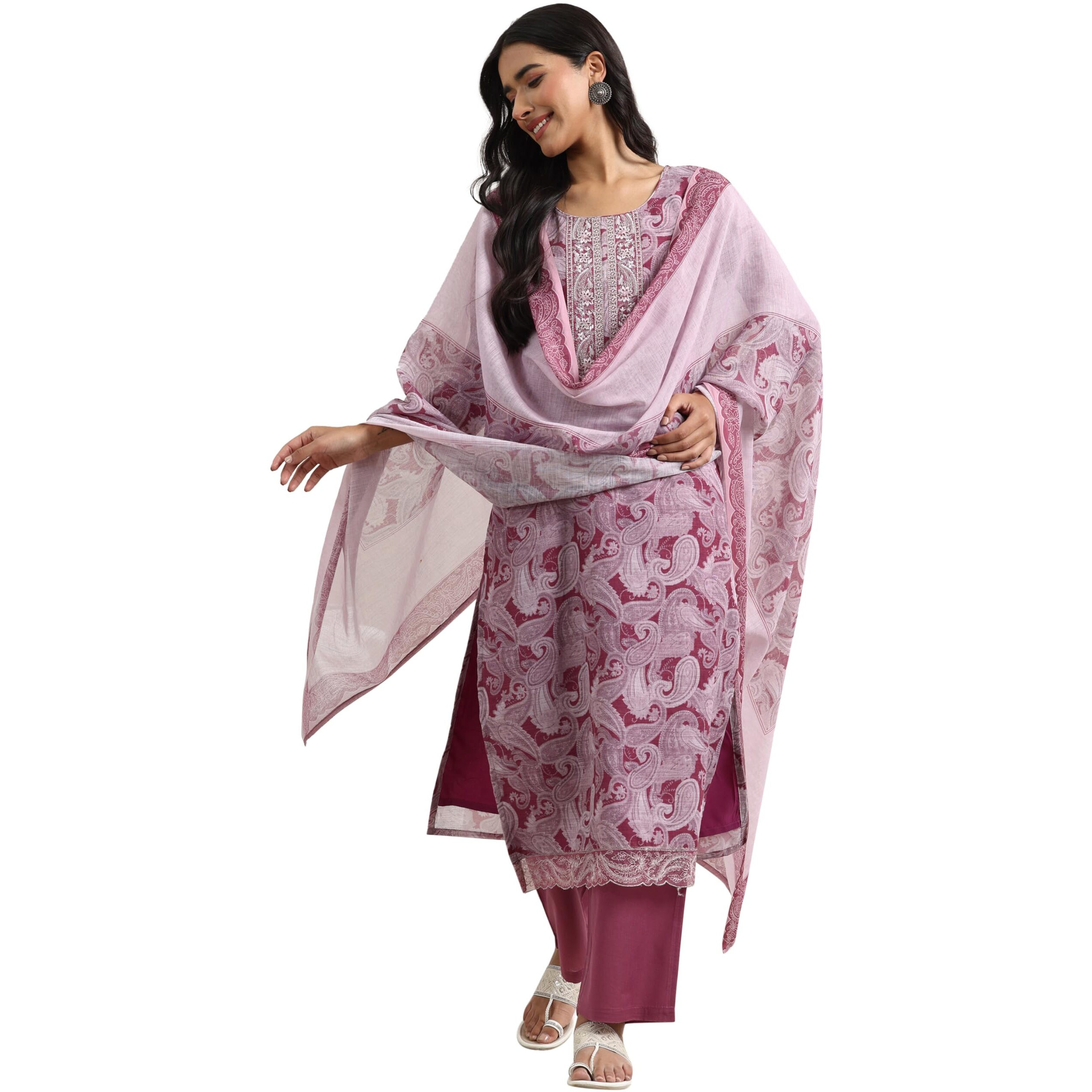 Libas Women's Linen Kurta Set (99504