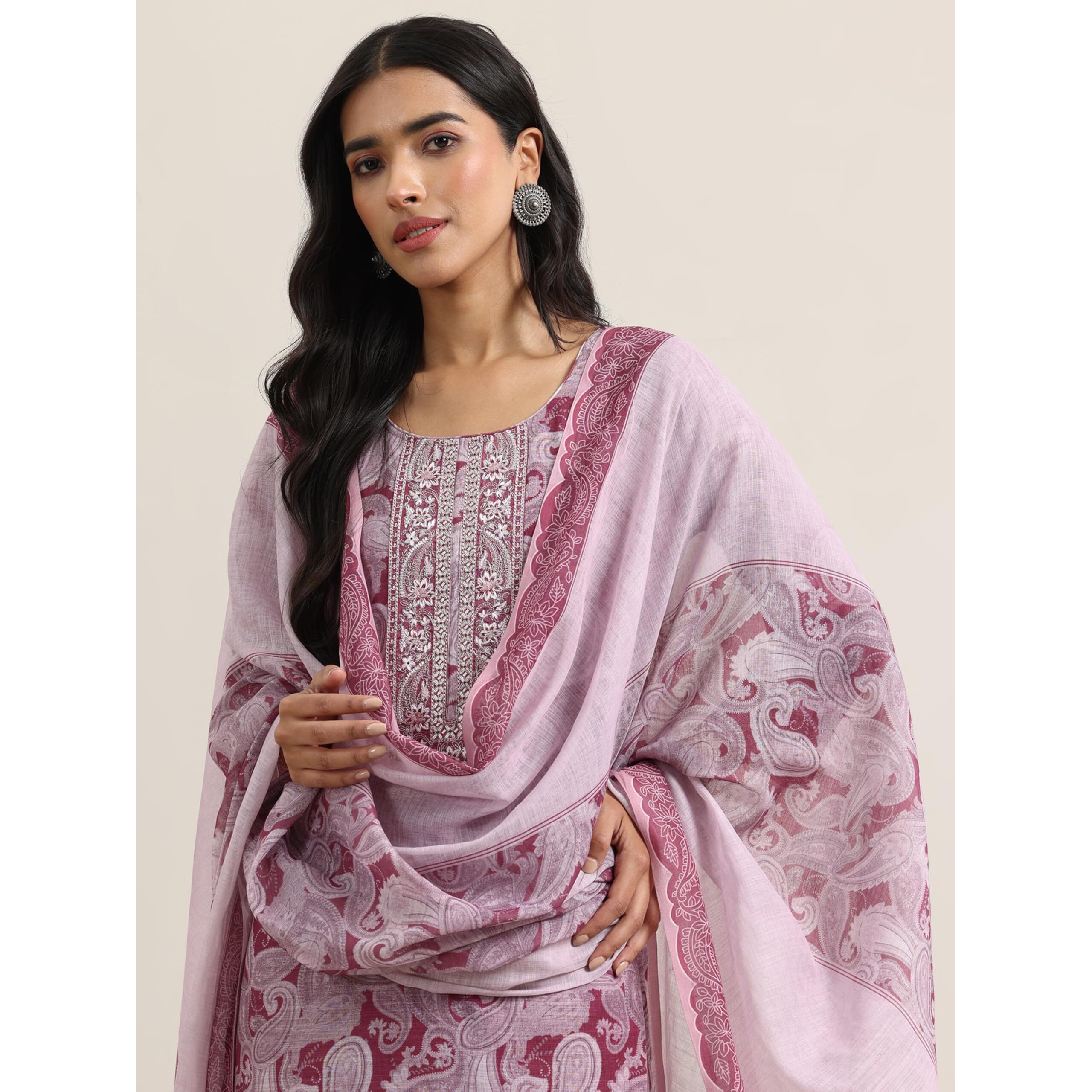 Libas Women's Linen Kurta Set (99504