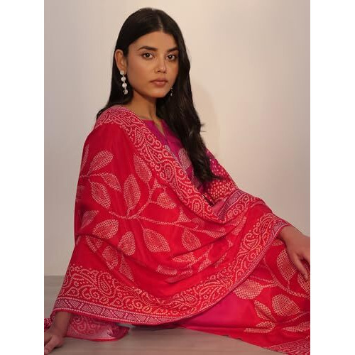 Libas Women's Silk Blend Kurta Set (400374
