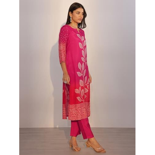 Libas Women's Silk Blend Kurta Set (400374