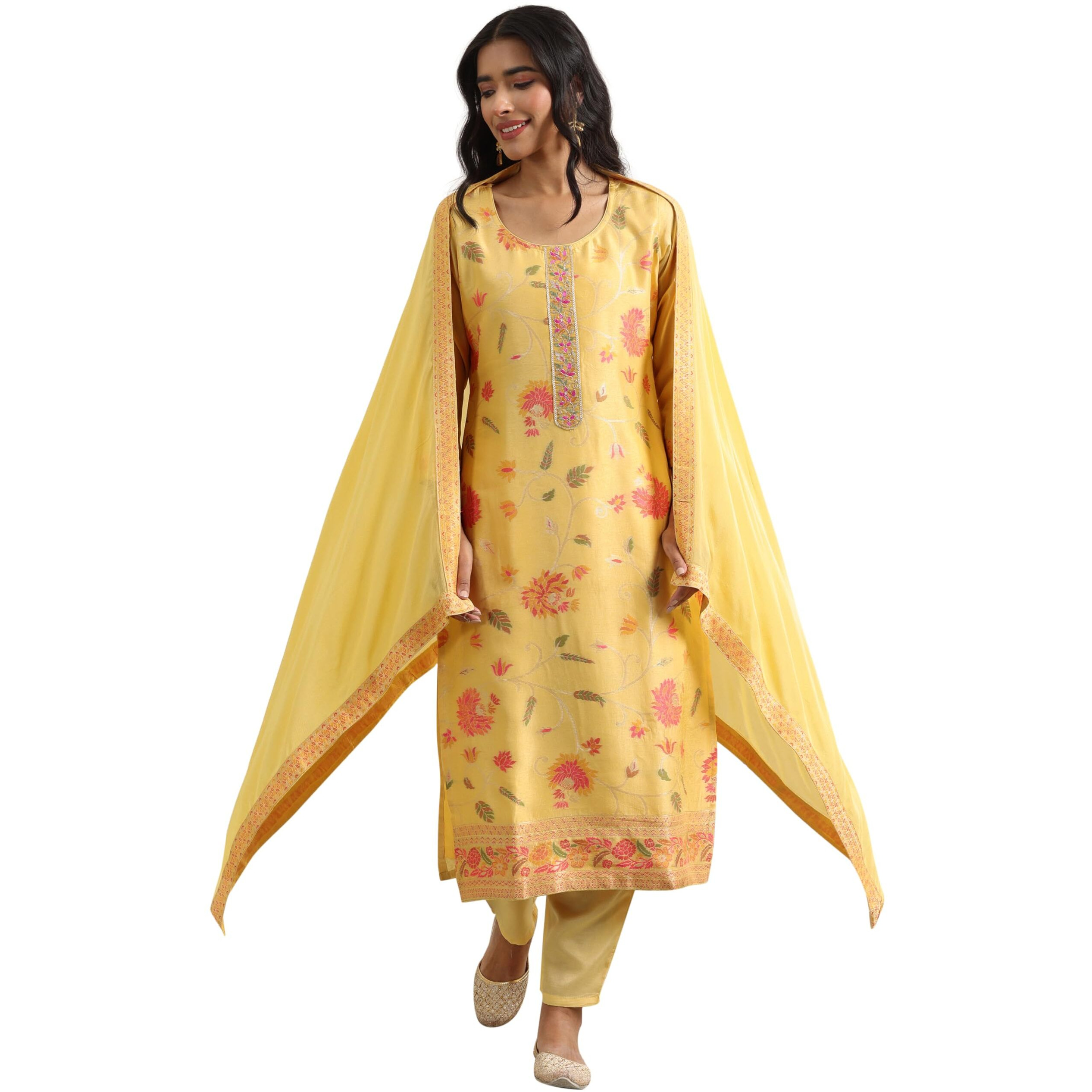 Libas Women's Silk Blend Kurta Set (99513