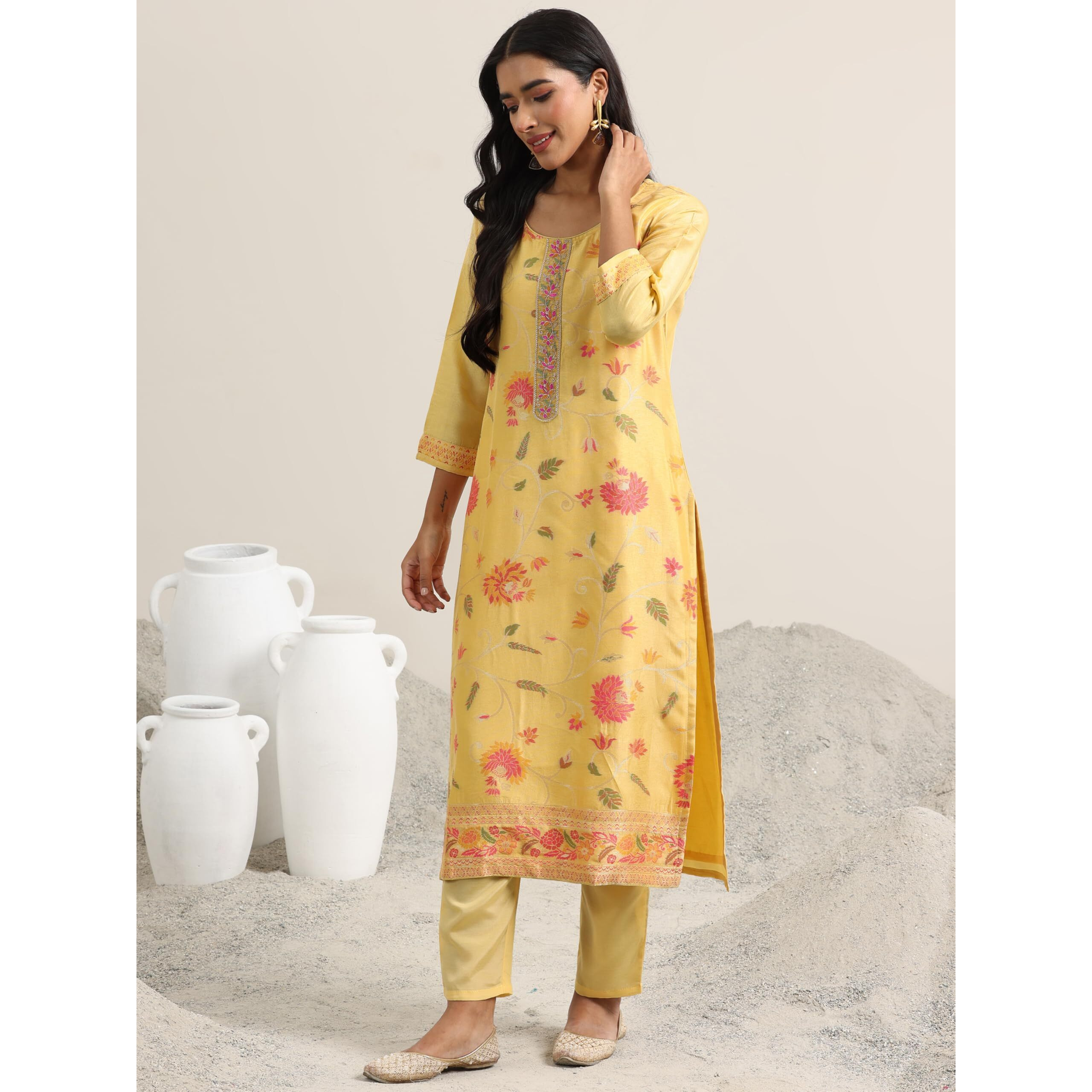 Libas Women's Silk Blend Kurta Set (99513