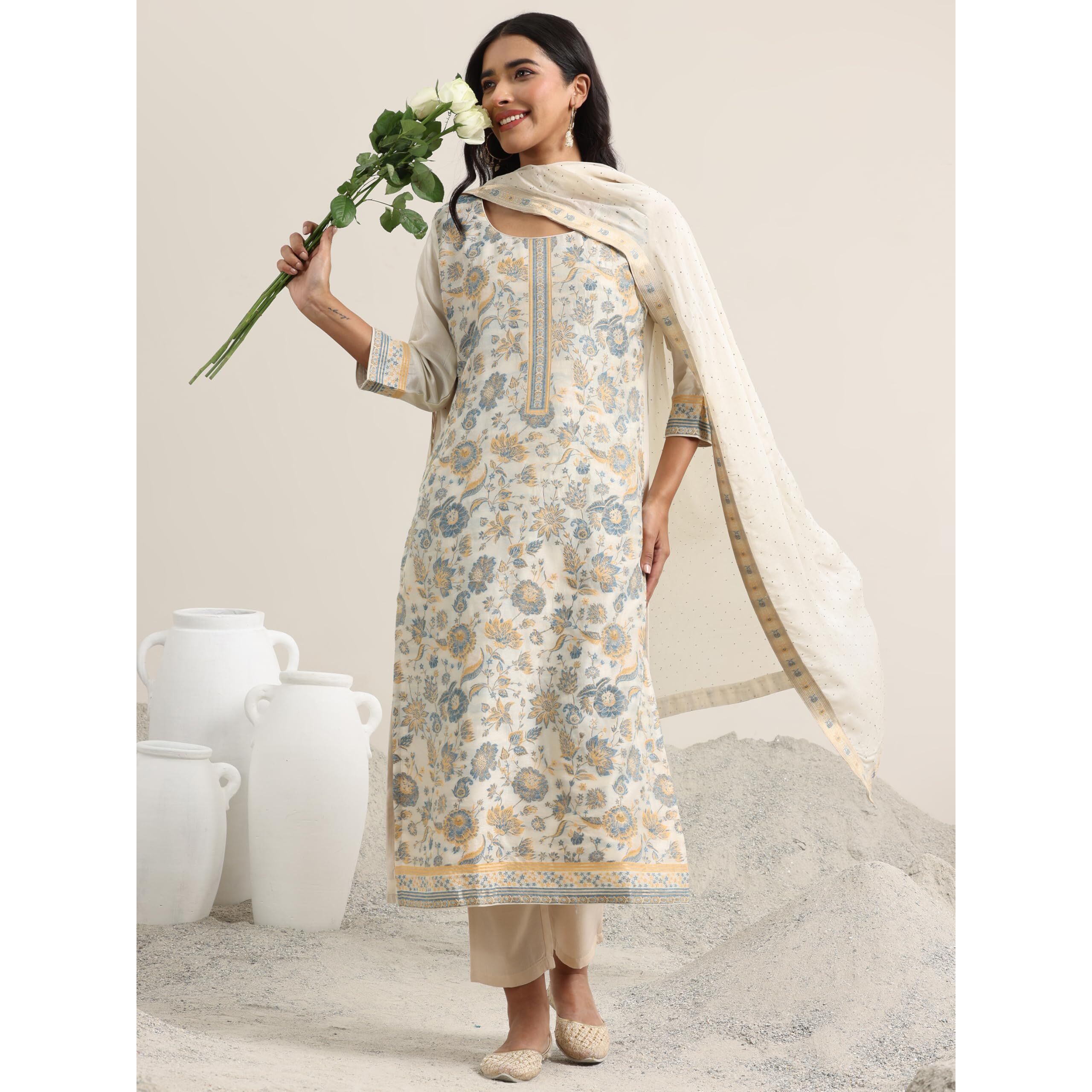 Libas Women's Silk Blend Kurta Set (99518