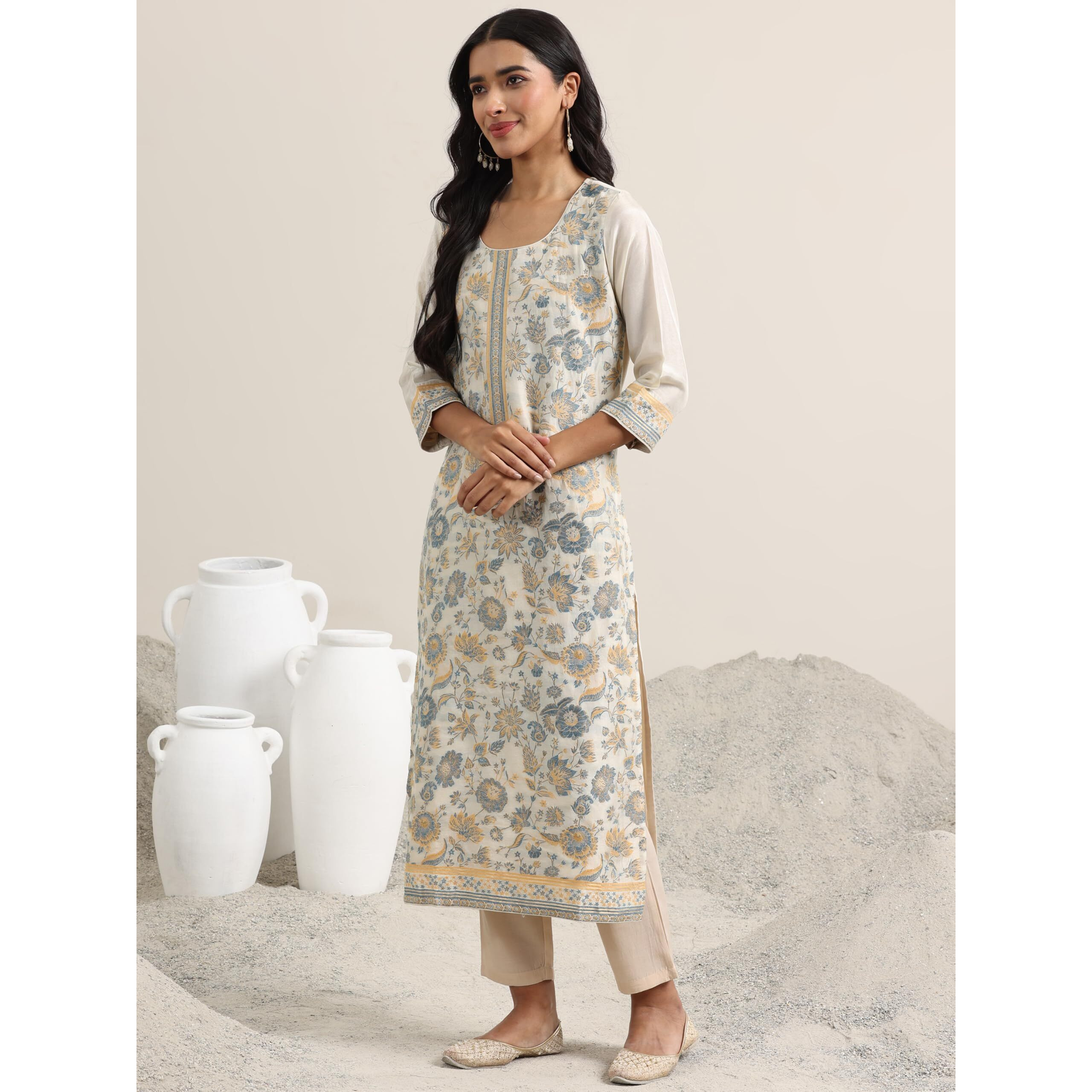 Libas Women's Silk Blend Kurta Set (99518