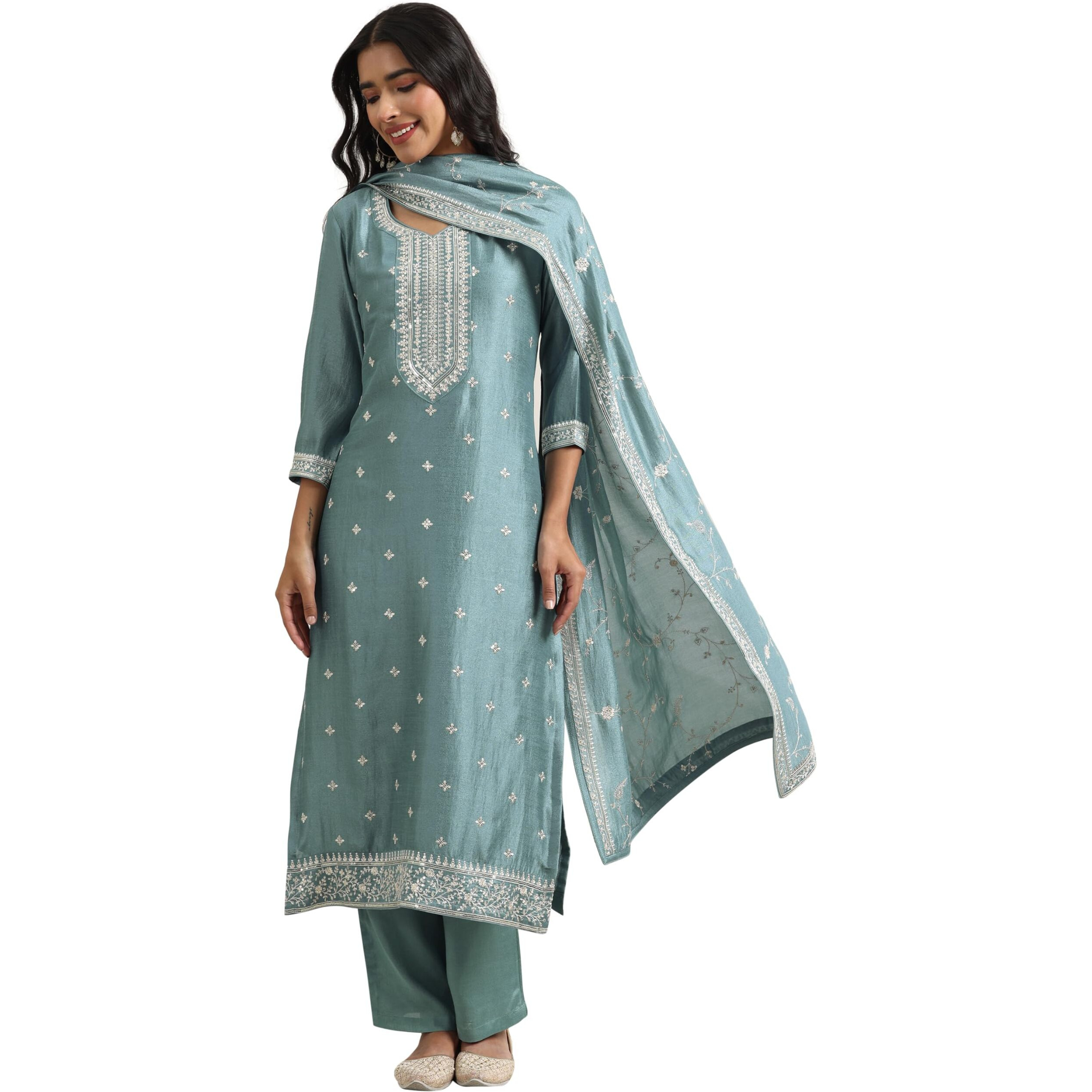 Libas Women's Silk Blend Kurta Set (99523