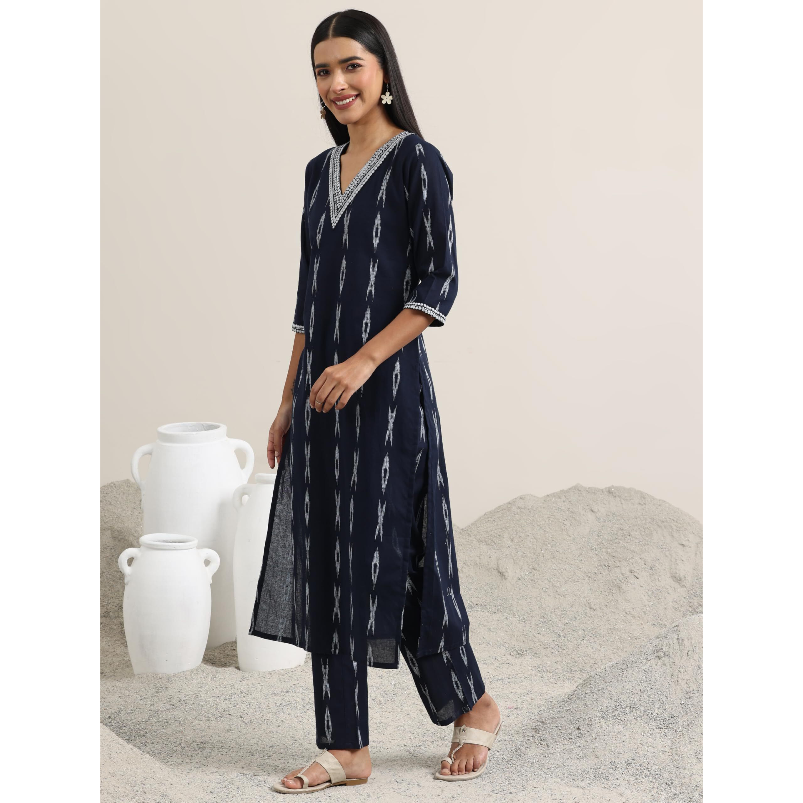 Libas Women's Cotton Blend Kurta Set (400396