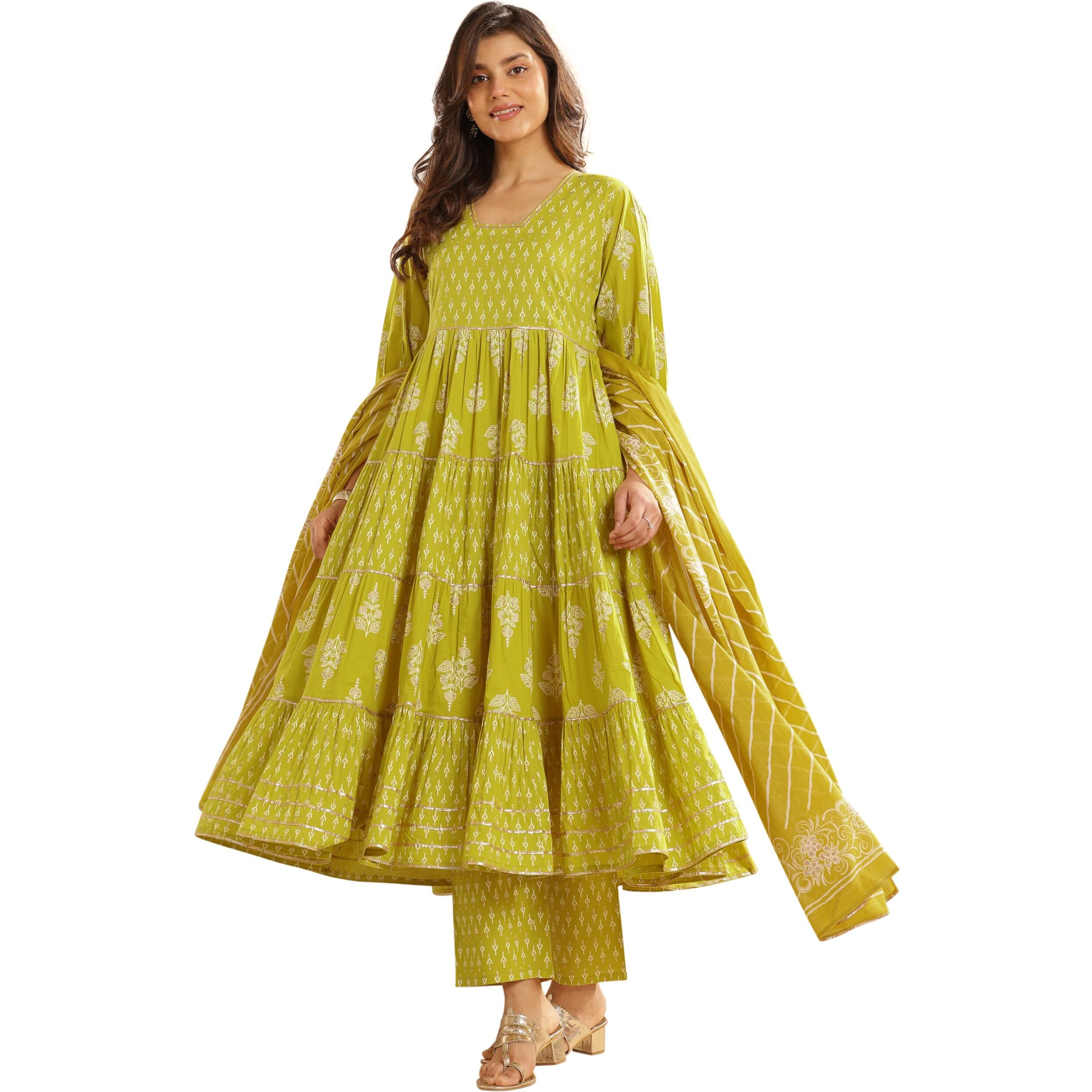 Libas Women's Cotton Blend Kurta Sets (400651