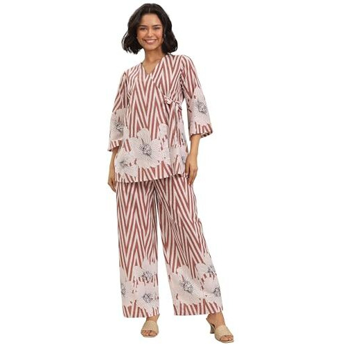 Libas Women's Cotton Co-Ords Set (400630