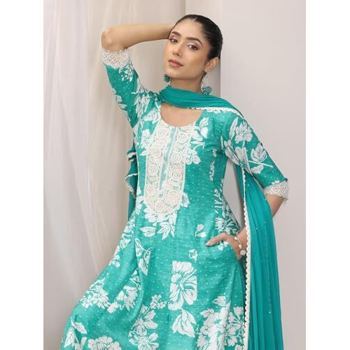 Libas Women's Silk Blend Kurta Sets (400203Oh