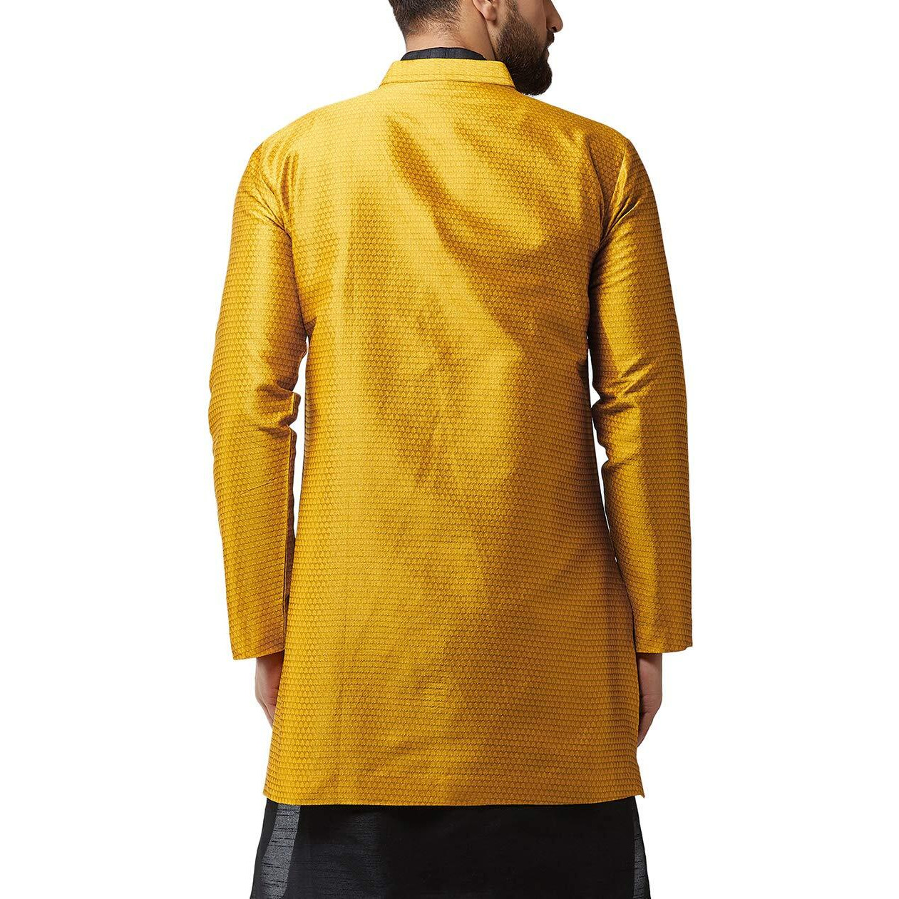 Sojanya (Since 1958 Men's Silk Blend Musatard Only Jacket Size 40 Mustard