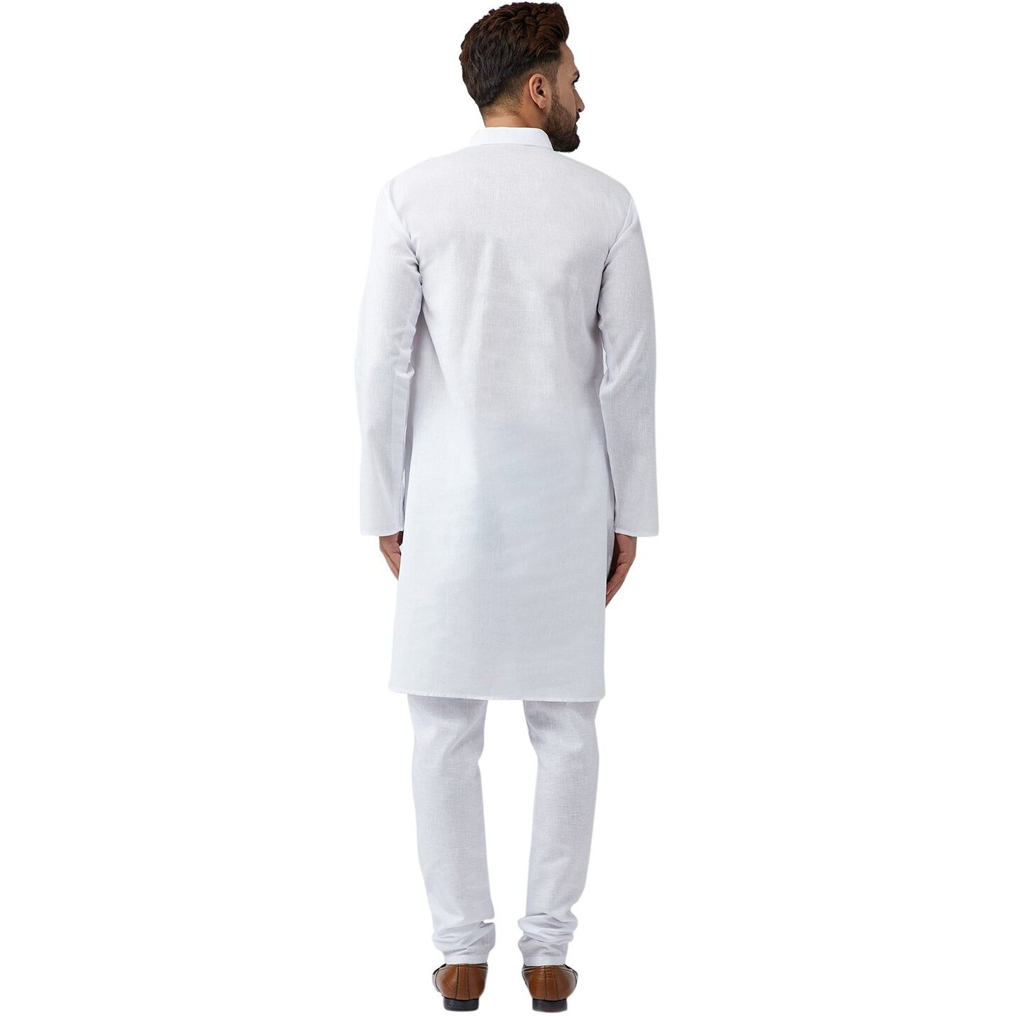 Sojanya (Since 1958 Men's White Cotton Kurta Churidar Pyjama Set Size Xxl
