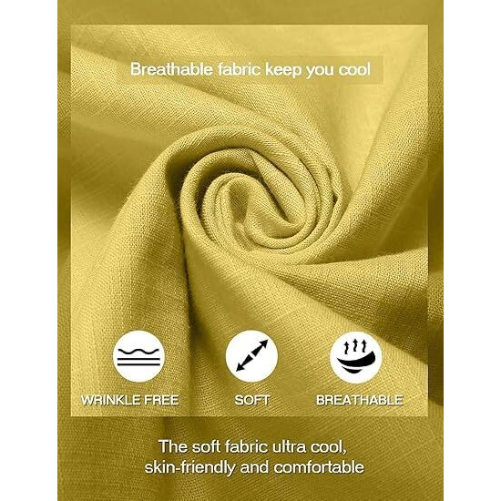 Bellstone Men's Cotton Blend Solid Regular Kurta (Kurta1500_Single_Yellow_Xl, Regular Fit