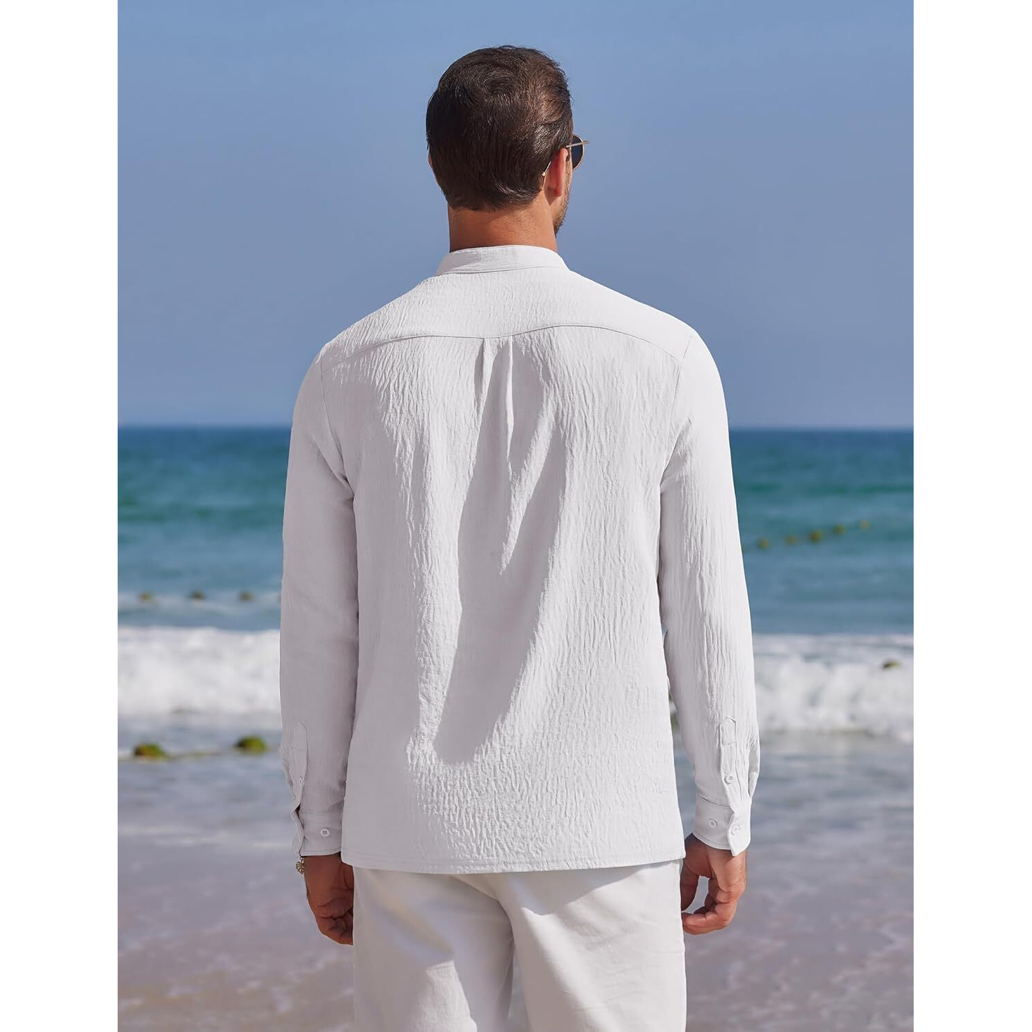 Bellstone Men's Polycotton Solid Regular Kurta (Kurta1602_White_L, Regular Fit