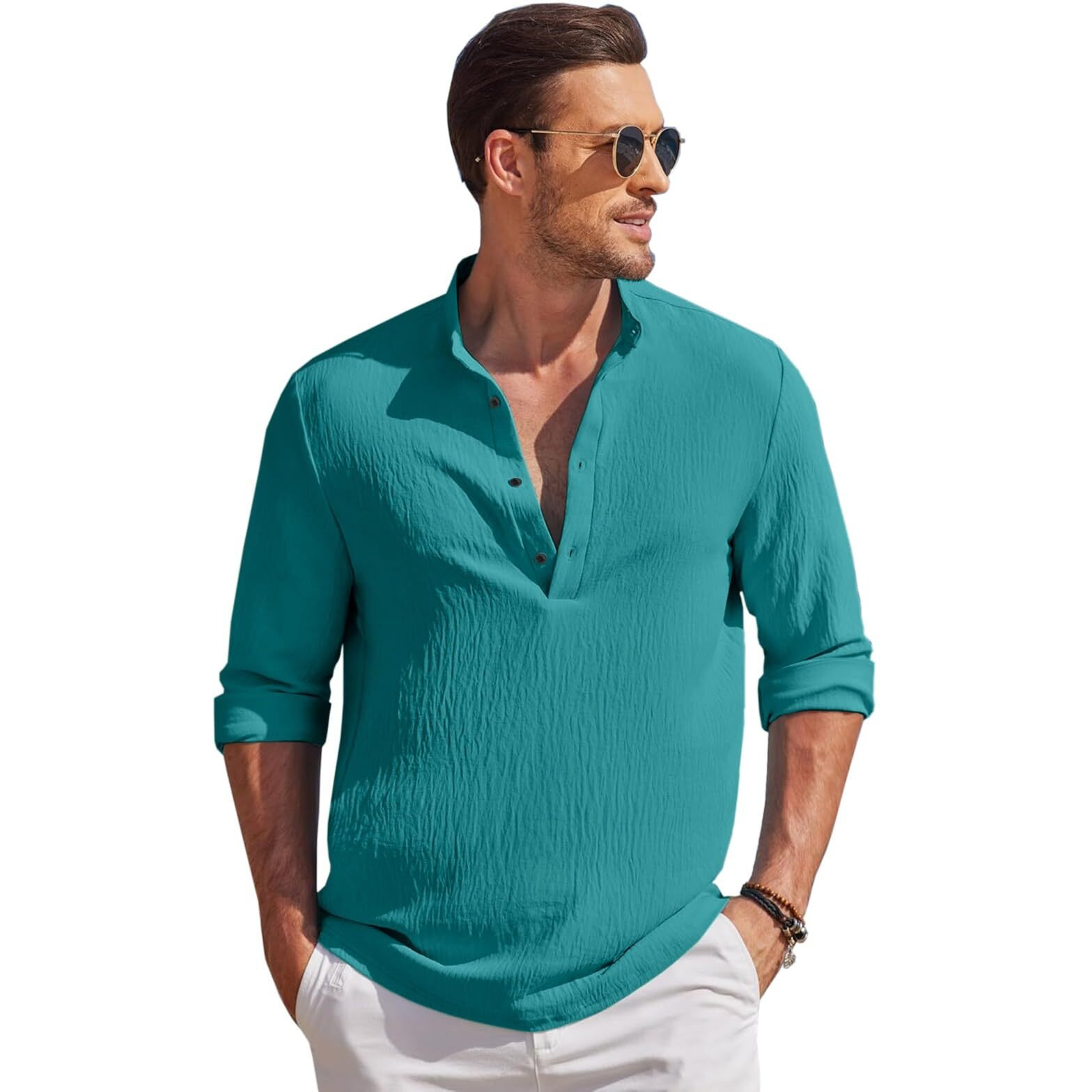 Bellstone Men's Polycotton Solid Regular Fit Kurta (Kurta1602_Maroon_Xl_Rama