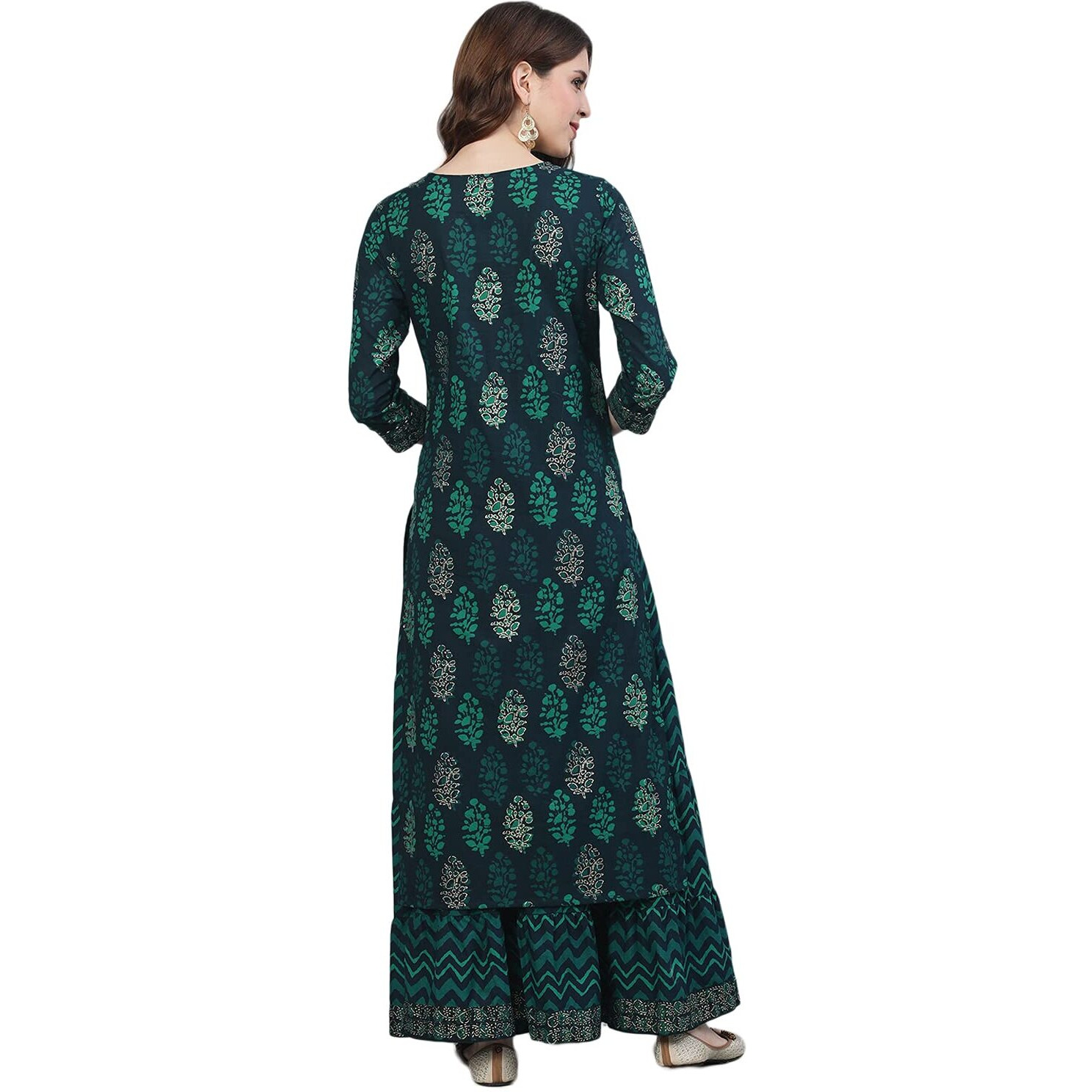 Ishin Women's Cotton Kurta Sets (Emkplpmaw-8052_Xxl_Navy Blue_Xx-Large)
