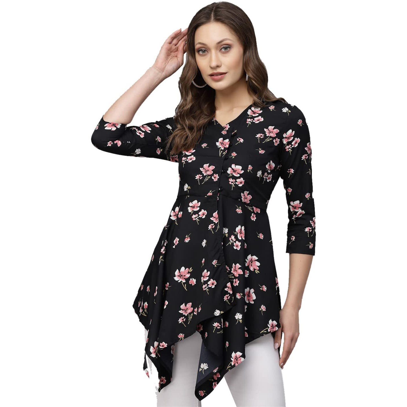 Lookmark Women's Crepe Top || Dress(Sdpl-Sd635-L)