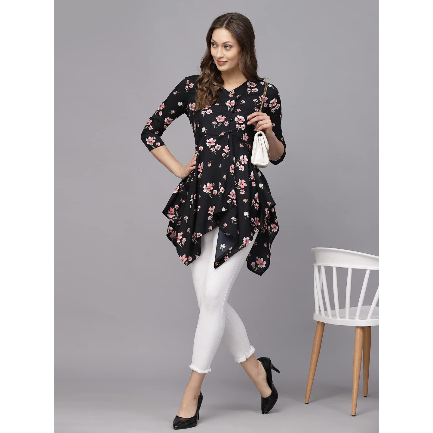 Lookmark Women's Crepe Top || Dress(Sdpl-Sd635-L)