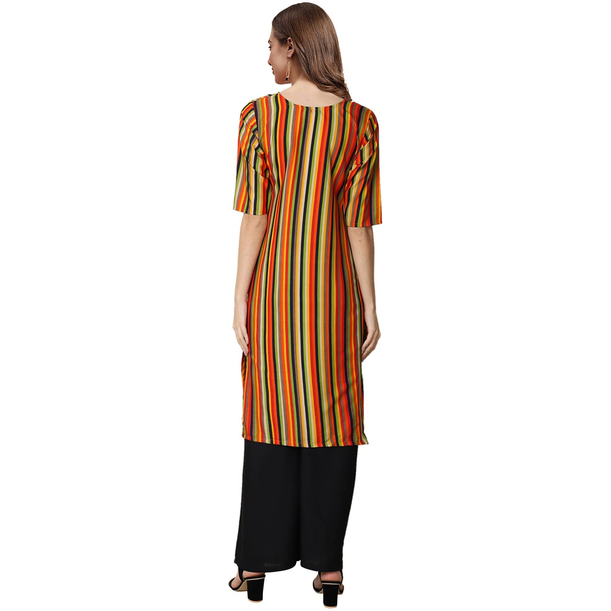 Pinkmint Women's Crepe Digital Print Straight Kurta(Pack Of 3)[Qb-355-356-374-Xl]