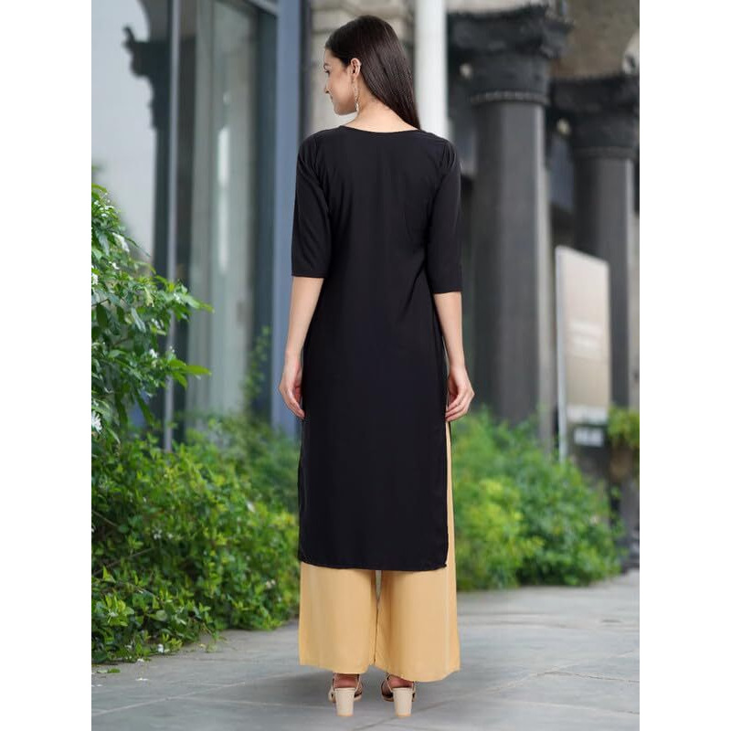 Tee Projekt Printed Crepe Kurti For Women Ll Vibrant Colour Kurti (Pack Of 6)