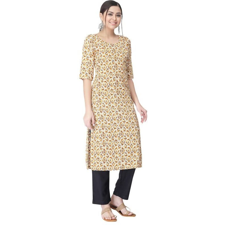 Pinkmint Kurta For Women, Kurta Kurti For Women, Stylish Latest Crepe Kurta, Womens Kurta(530411_Xxl)