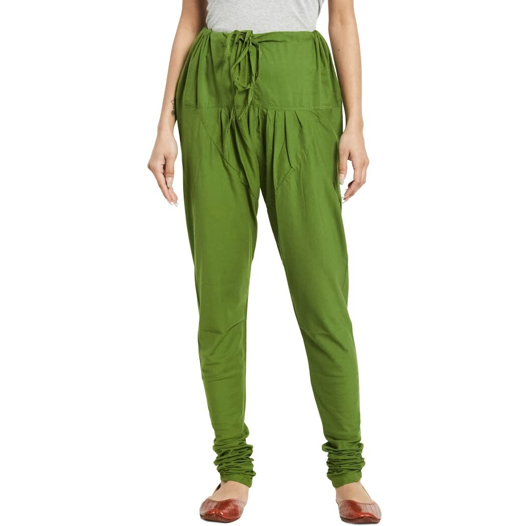 Fabindia Women's Regular Pants (10554691_Green_Xs)