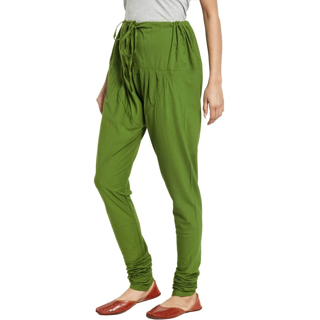 Fabindia Women's Regular Pants (10554691_Green_Xs)