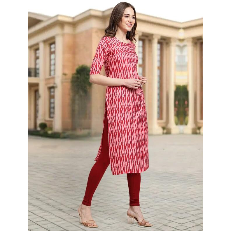 Pinkmint Crepe Digital Printed Kurti For Womens Straight Kurti For Women (Pack Of 5)