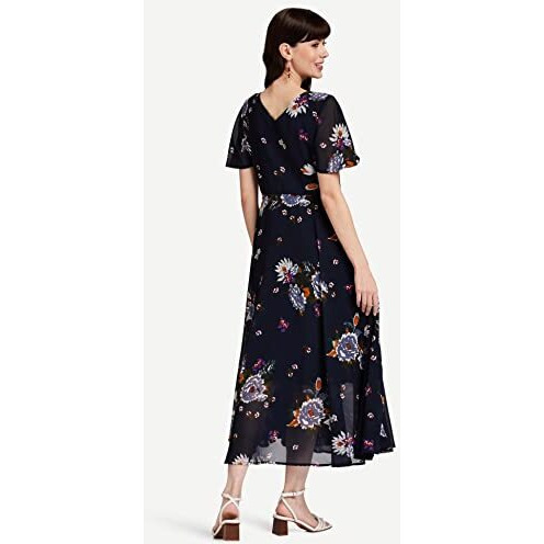 Rare London Women Synthetic A-Line Calf Length Dress (Ep3153-S_Blue_S)